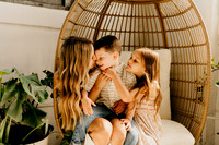 Jordan, Frankie, & Charlie Flower Wall Studio Session May 2022